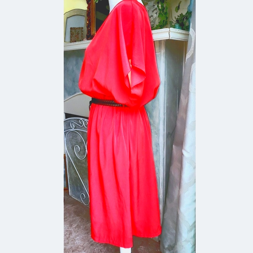 Forever 21 Red Midi Dress Elegant and Versatile